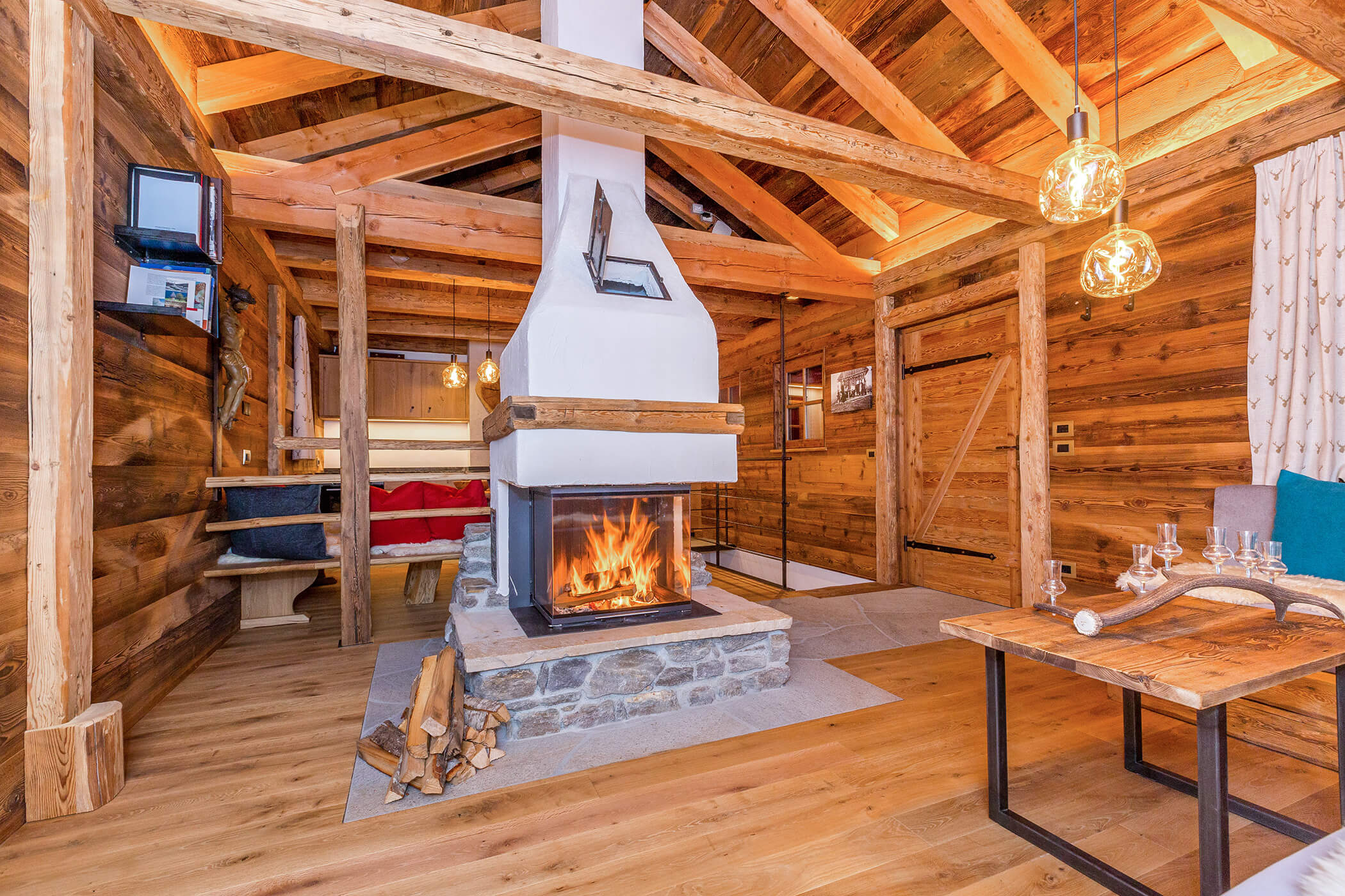 Fireplace - Almchalet - der Tharerwirt